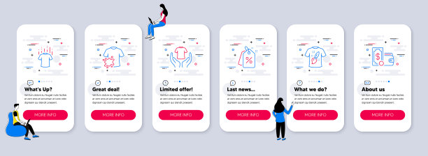 套时尚图标等持有t恤脏图片下载