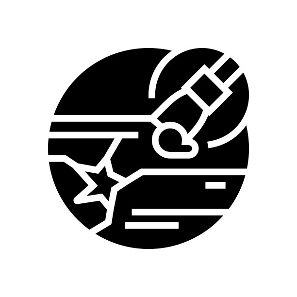 强化地板修复字形图标矢量插图图片下载