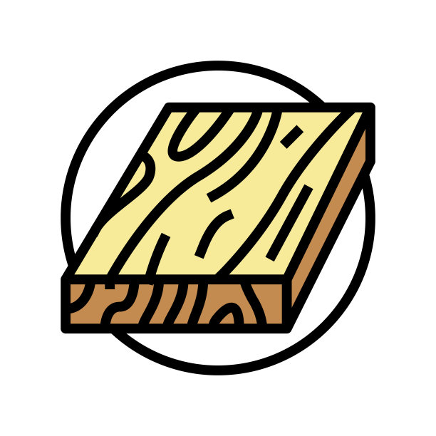 木板木地板颜色图标矢量插图图片下载