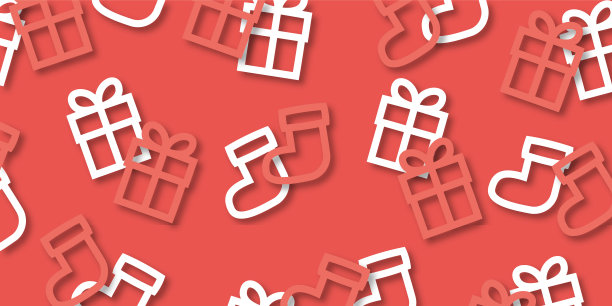 圣诞图案背景壁纸(圣诞物品系列，阴影版，JPEG)图片下载