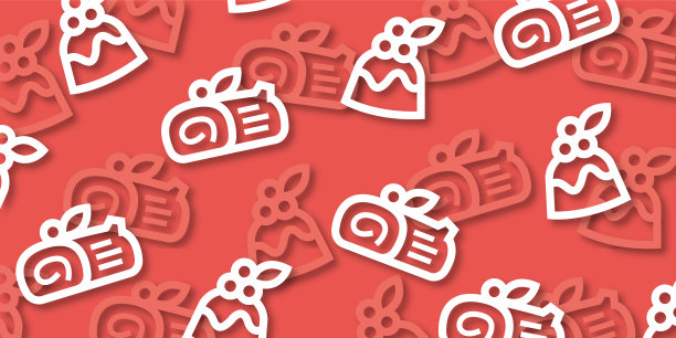 圣诞图案背景壁纸(圣诞物品系列，阴影版，JPEG)图片下载