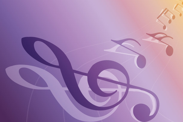 乐谱插图背景图片下载