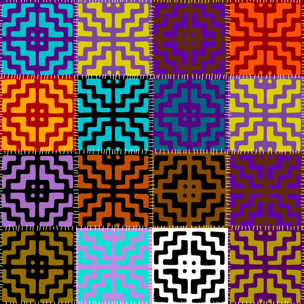 矢量民族部落模式。无缝的艺术形象。图片下载