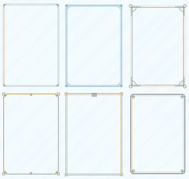 优质边界线A4大小-股票矢量图片下载