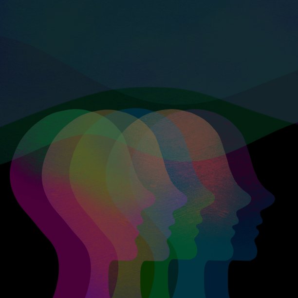 图解说明沟通。心灵感应。同理心图片下载