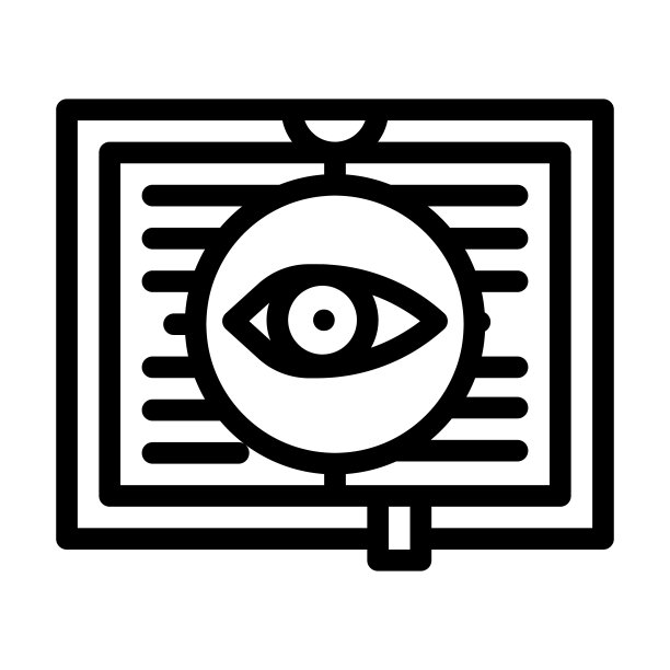 神秘文学线条图标矢量图图片下载