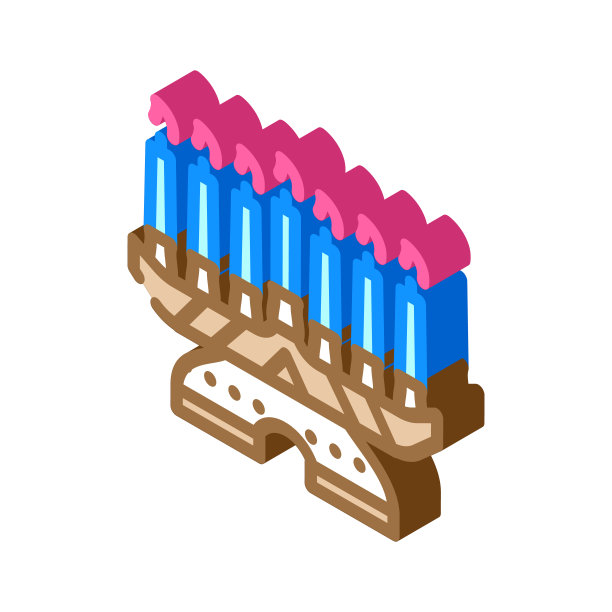 宽扎节节日等距图标矢量插图图片下载