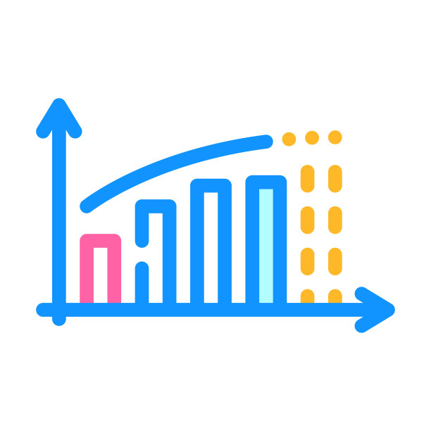 效益被动收入信息图颜色图标矢量插图图片下载
