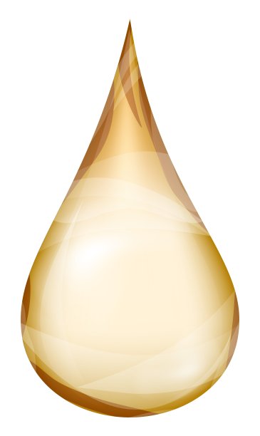 油价下降。透明的金黄色血清滴剂图片下载