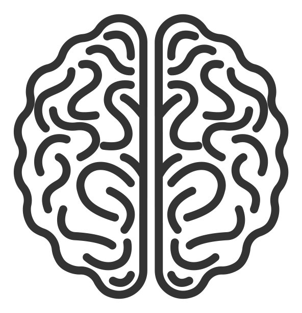 大脑图标。心理健康的标志。天才的象征。创造性的聪明的标志图片下载