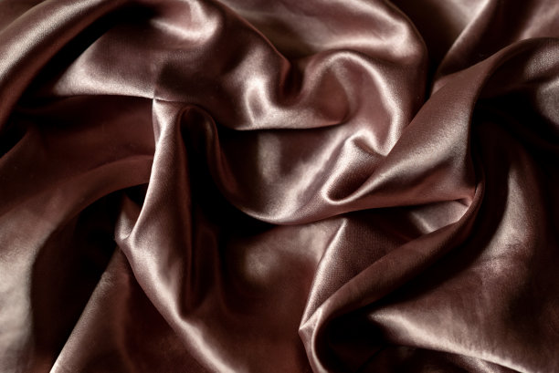 淡粉红色绉纹真丝织物，以纺织品为底色图片下载