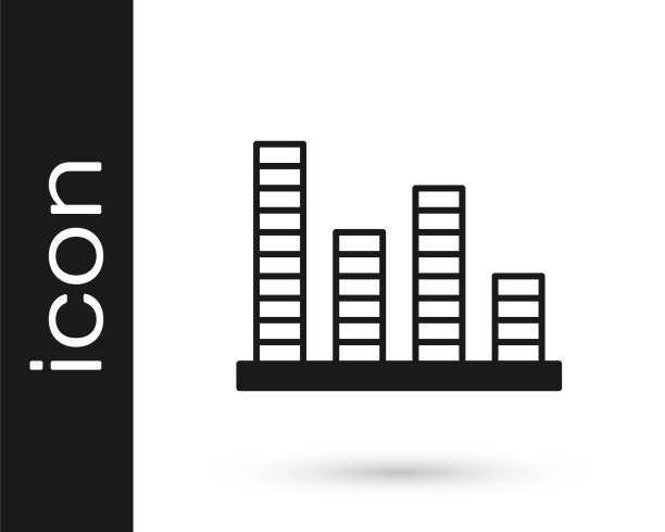 黑人音乐均衡器图标孤立的白色背景。声波。音频数字均衡器技术，控制台面板，脉冲音乐。向量图片下载