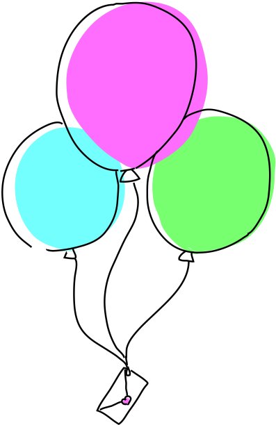 一个简单气球的插图。图片下载
