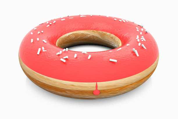 有红糖层的甜甜圈图片下载