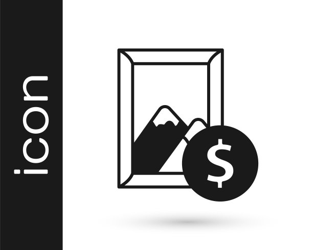 白色背景上的黑色拍卖绘画图标。拍卖竞标。销售和买家。矢量图图片下载