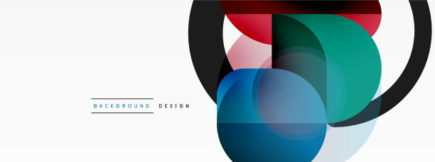 圆形三角形形状的线条和圆形几何图片下载