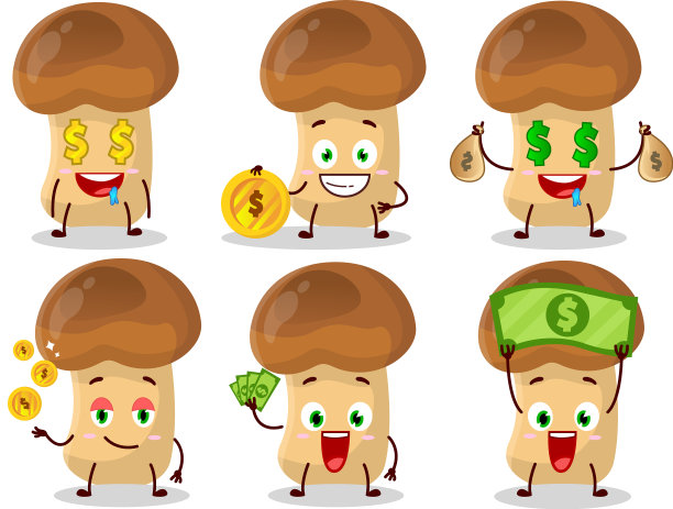 稻草蘑菇卡通人物可爱图片下载