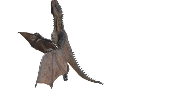 翼龙雷克斯慢飞动画电影视频，3d渲染图片下载