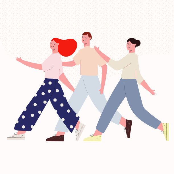 扁平简约人物插画次图图片下载