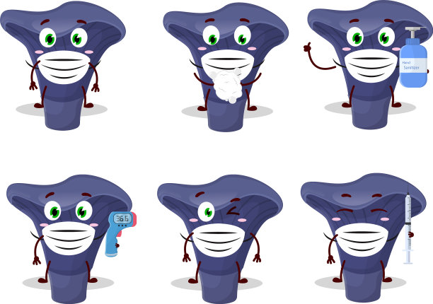 一幅以人马座靛蓝色卡通设计风格的图片图片下载