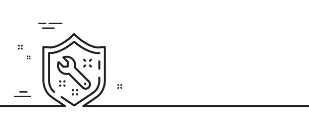 扳手工具线图标维修服务标志图片下载