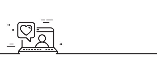 朋友聊天线图标友情爱情符号图片下载