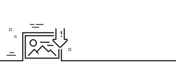 下载照片线图标图像缩略符号图片下载