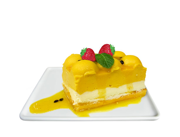 蛋糕奶酪在白色bg图片下载
