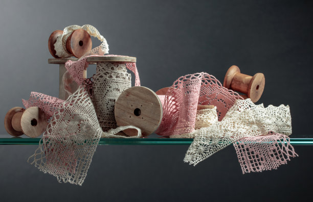 古董棉花花边。图片下载