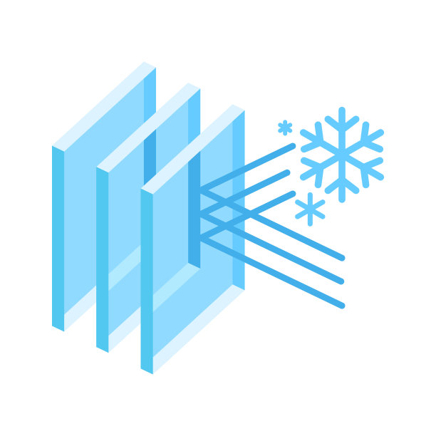 冷保护与玻璃层横截面图片下载