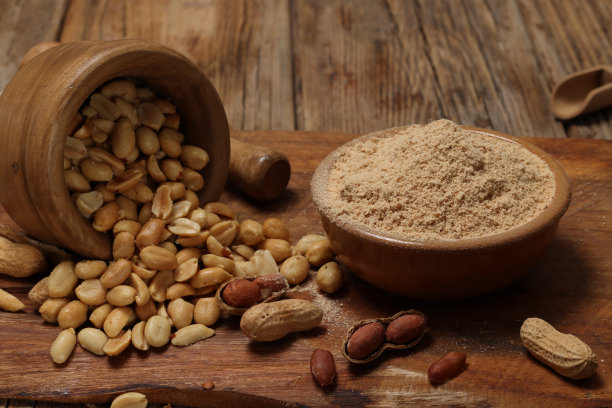 花生全脂及花生粉图片下载