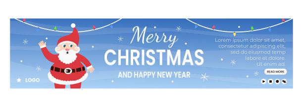 圣诞快乐传单模板平面设计插图可编辑的广场背景适合社会媒体，贺卡，和网络互联网广告图片下载