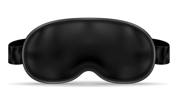 面具或睡觉在旅行的运输矢量插图图片下载