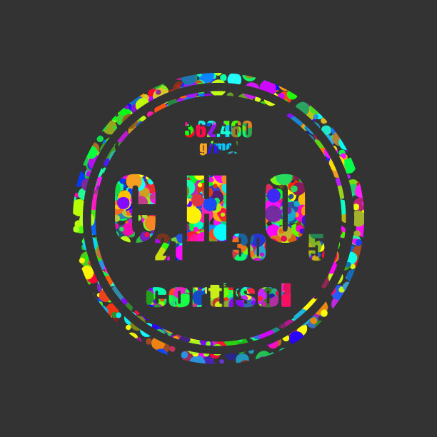 类固醇激素皮质醇的配方由不同圈子绘制图片下载