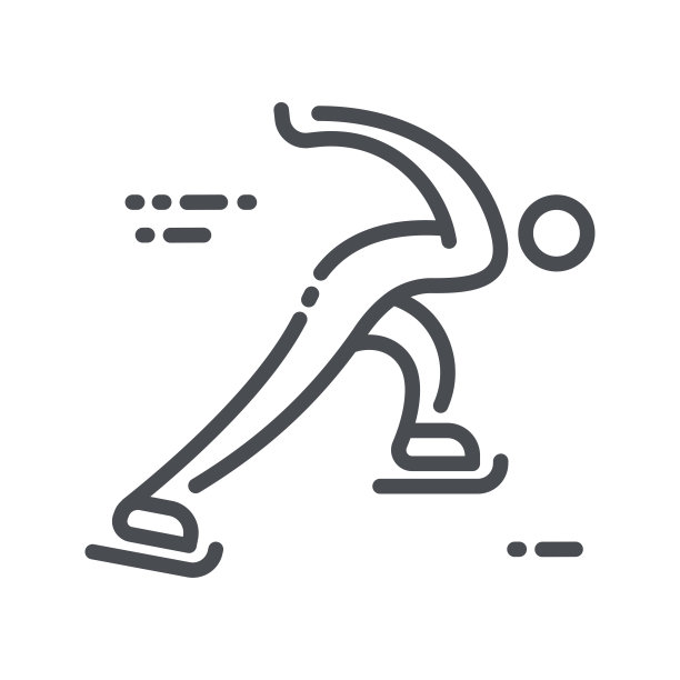 速度滑冰比赛标志孤立透明的背景。图片下载