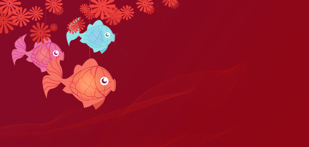 红色元宵节背景素材图片