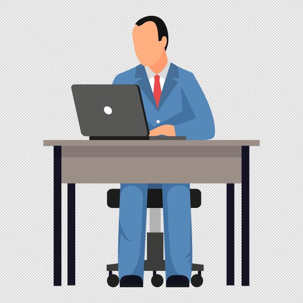 男人办公桌办公图片下载