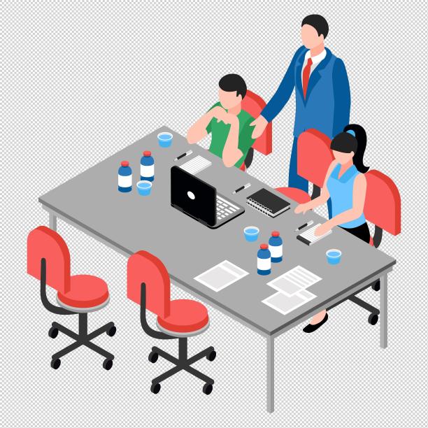 男女工作讨论电脑图片下载