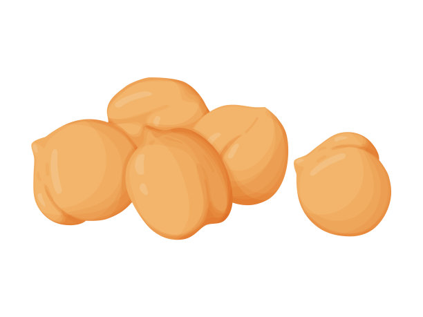 堆鹰嘴豆。素食绘画。农业市场的产品。图片下载