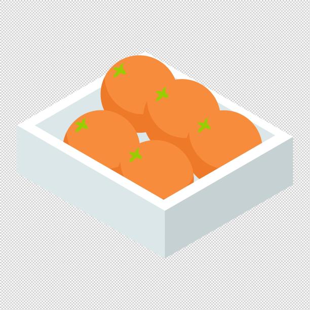 橘子柑橘箱子图片下载