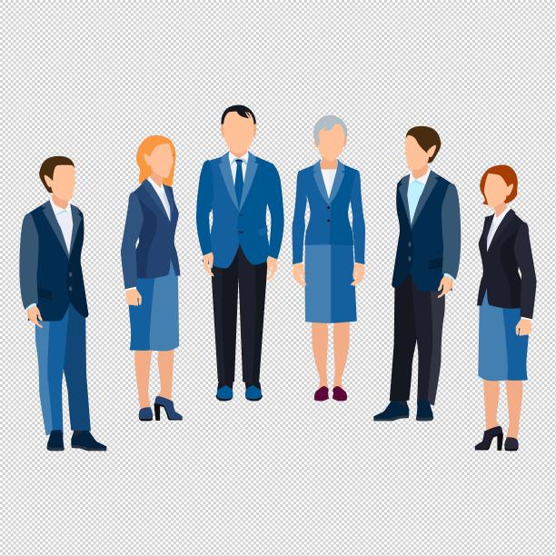 男女商务团队合照图片下载