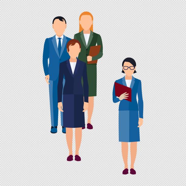 商务男女谈判站立图片下载