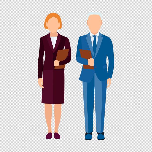 男女职业装伙伴文件图片下载