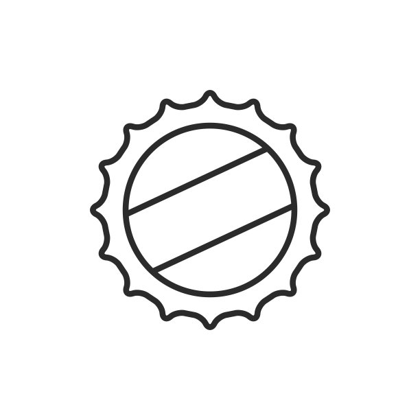 啤酒盖图标。啤酒帽图标孤立的白色背景。啤酒相关的图标。矢量图图片下载