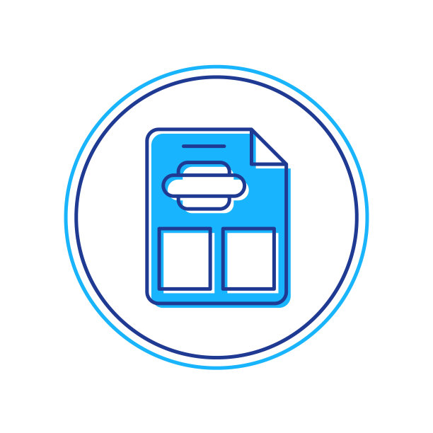 填充轮廓餐厅咖啡馆菜单图标孤立的白色背景。向量图片下载