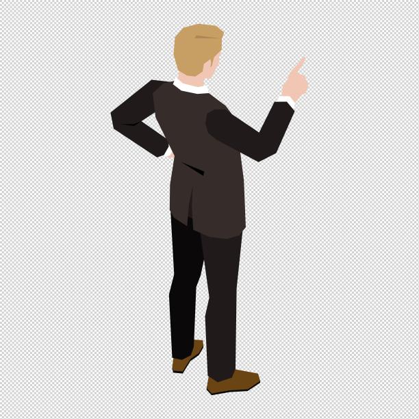 男人商务背影指着图片下载
