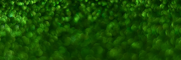 绿色闪闪发光散景背景横幅图片下载