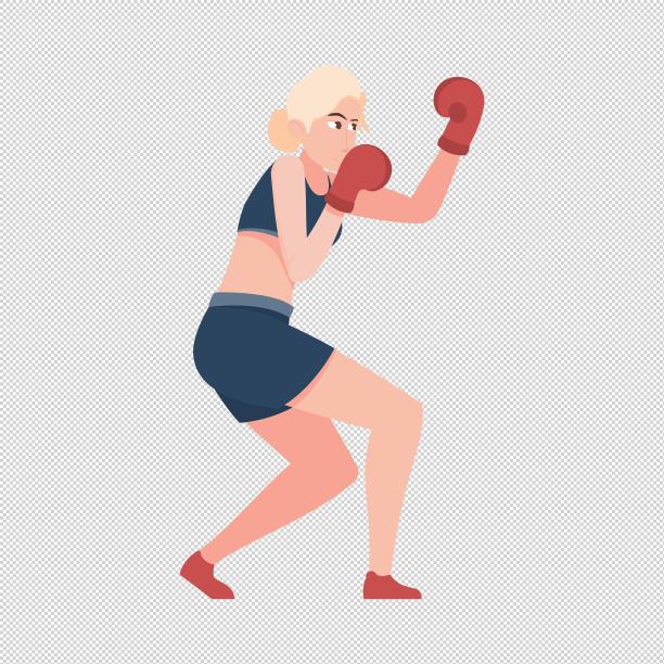 女人拳击出拳图片下载