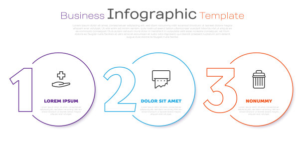 设置线交叉医院医疗室，墙上的纸巾机和垃圾桶。业务信息模板。向量图片下载