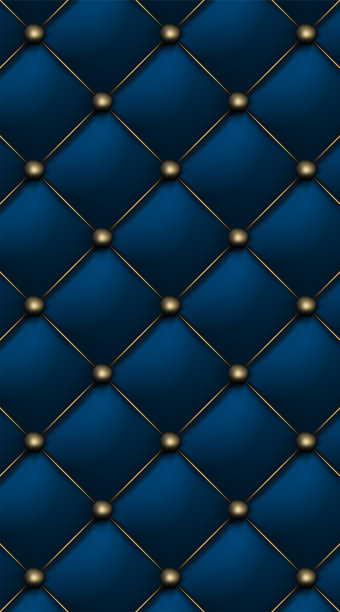 蓝色亚光皮革纹理垂直图案。Vip背景内饰富丽堂皇的沙发。矢量抽象古董插图。特写镜头。图片下载